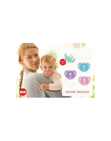 NUK Sucette Sensitive 6-18 Mois – Bébé Confort Tunisie