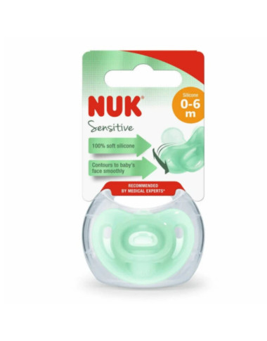 NUK Sucette Sensitive 0-6 Mois avec Boîte – Bébé Tunisie