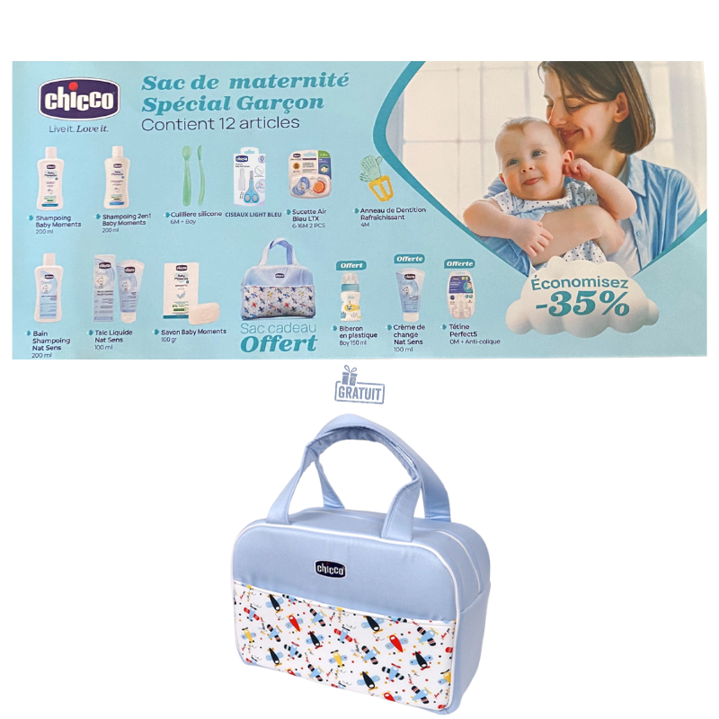 CHICCO SAC MATERNITE GARCON 13 ARTICLES