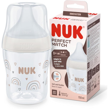 NUK Biberon Perfect Match en Verre 120 ml – Bébé en Tunisie