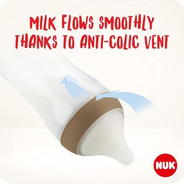 NUK Biberon Perfect Match en Verre 120 ml – Bébé en Tunisie