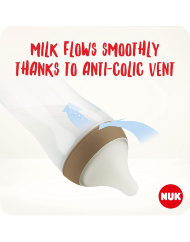 NUK Biberon Perfect Match en Verre 120 ml – Bébé en Tunisie