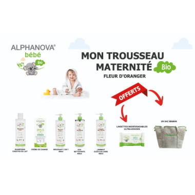 Trousseau Maternité Bio ALPHANOVA BEBE en Tunisie – Kit Naissance Naturel
