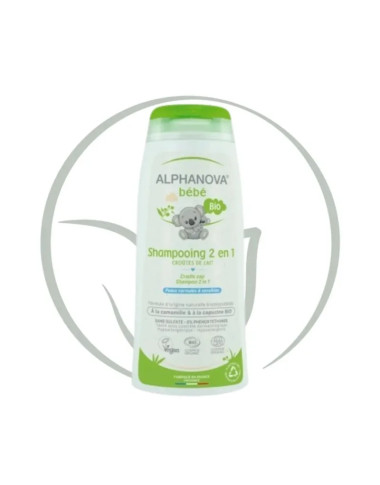 ALPHANOVA Shampoing 2en1 200ml – Bio et Doux pour Bébé