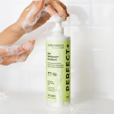 ALPHANOVA PERFECT Gel Nettoyant 400ml – Anti-Imperfections Naturel