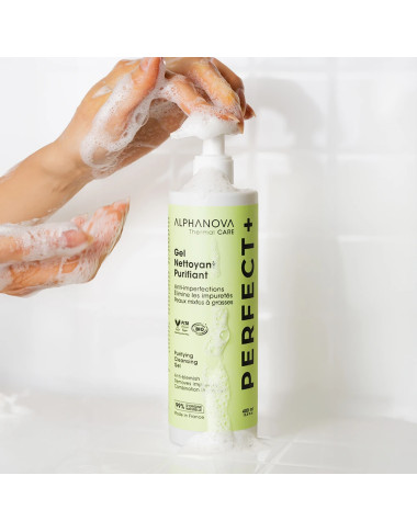 ALPHANOVA PERFECT Gel Nettoyant 400ml – Anti-Imperfections Naturel