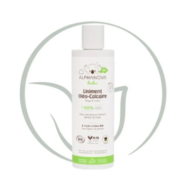 ALPHANOVA Liniment Oléo-Calcaire Bio 200ml – Soin Doux pour Bébé
