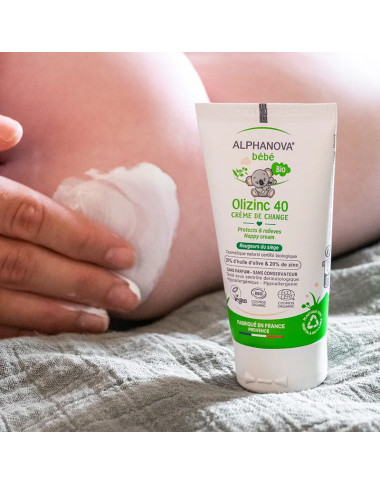 ALPHANOVA Olizinc 40 Crème de Change 50g – Protection Douce pour Bébé