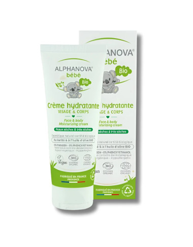 ALPHANOVA Lait Hydratant Visage et Corps Bio 200ml – Douceur Naturelle