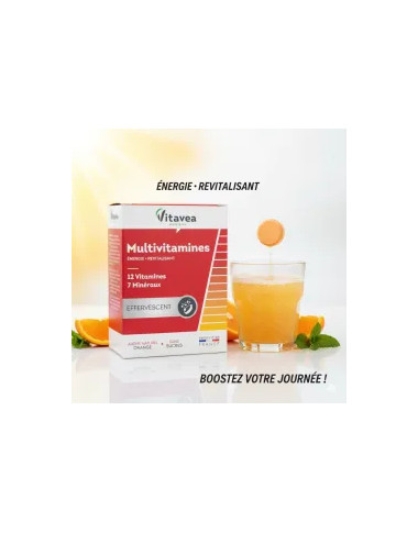 VITAVEA Multivitamines Effervescent 24 Comprimés – Énergie & Vitalité