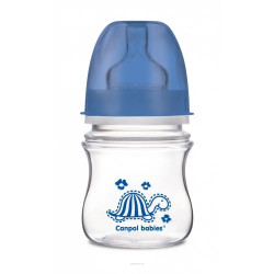 CANPOL BABIES BIBERON PLASTIQUE BLEU LARGE 120ML