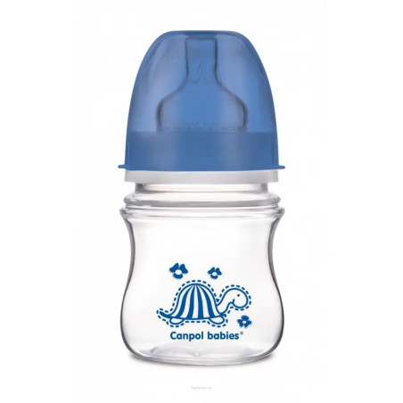 CANPOL BABIES BIBERON PLASTIQUE BLEU LARGE 120ML