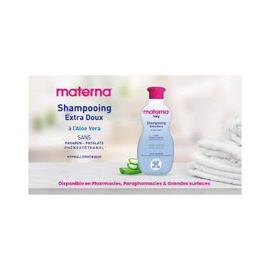 MATERNA Shampoing Bébé 300ml – Douceur et Protection