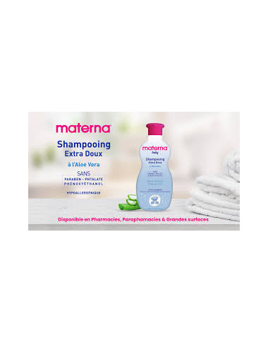 MATERNA Shampoing Bébé 300ml – Douceur et Protection