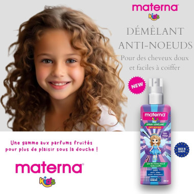 MATERNA Kids Spray Démêlant Anti-Nœuds 250ml en Tunisie | Cheveux Enfants