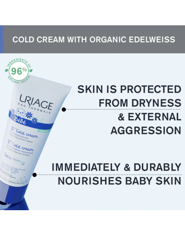 URIAGE Bébé Cold Cream Visage & Corps 75ml en Tunisie | Peaux Sèches Bébé