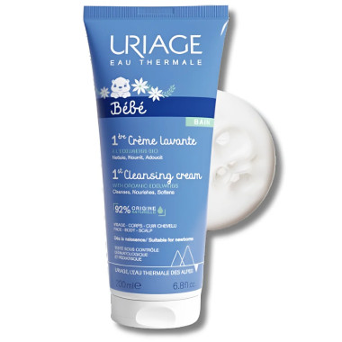 URIAGE Bébé Crème Lavante Surgras Moussante 200ml en Tunisie | Nettoyant Doux Bébé
