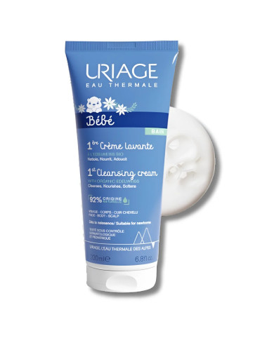 URIAGE Bébé Crème Lavante Surgras Moussante 200ml en Tunisie | Nettoyant Doux Bébé