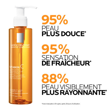 La Roche-Posay Vitamin C Gel Moussant 200ml en Tunisie | Nettoyant Éclat Visage