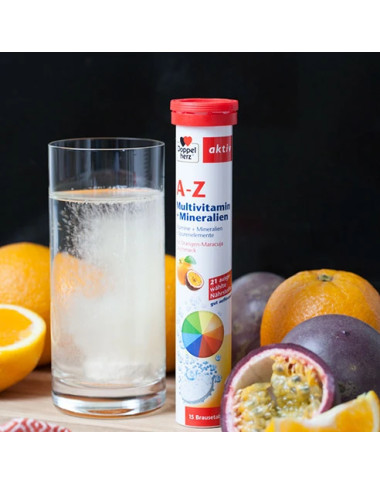 Tunisie AKTIV AZ Effervescent BT/15 : Complément Vitaminé Énergisant