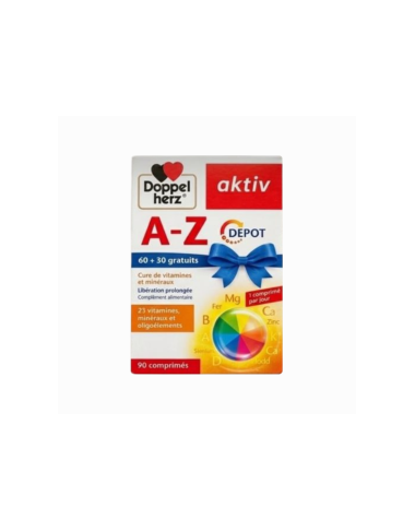 AKTIV AZ Pack 60 + 30 Offerts en Tunisie : Multivitamines Énergie & Immunité