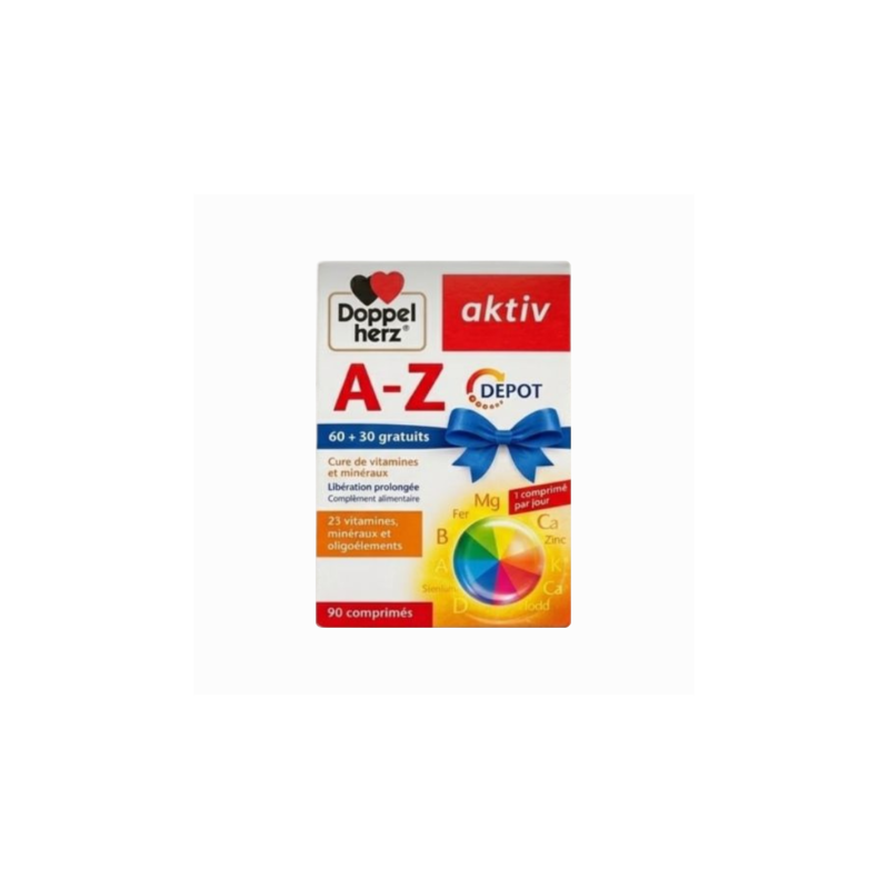 AKTIV AZ Pack 60 + 30 Offerts en Tunisie : Multivitamines Énergie & Immunité