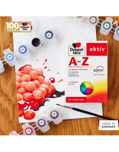 AKTIV A-Z AZ Action Durable 30 Comprimés en Tunisie : Multivitamines Complètes Énergie & Immunité