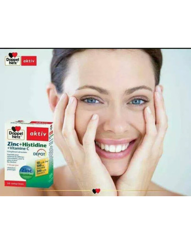 AKTIV Zinc Histidine + Vitamine C 30 Comprimés en Tunisie : Immunité & Défenses Naturelles