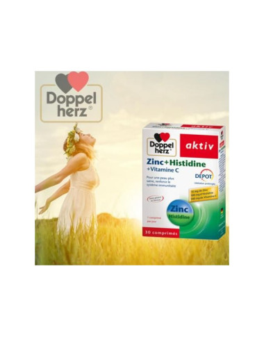 AKTIV Zinc Histidine + Vitamine C 30 Comprimés en Tunisie : Immunité & Défenses Naturelles