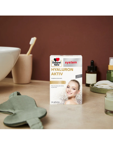 AKTIV Hyaluron 30 Gélules en Tunisie : Hydratation de la Peau & Anti-Âge