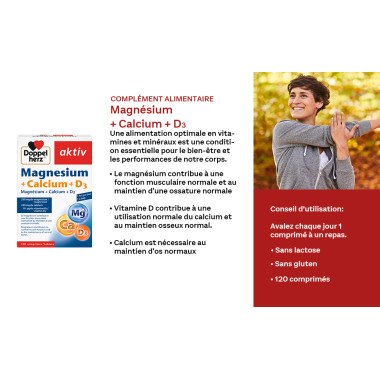 AKTIV Magnésium 60 + 30 Gratuits en Tunisie : Anti-Fatigue & Relaxation