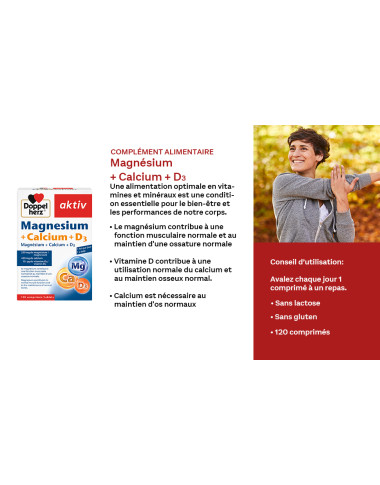 AKTIV Magnésium 60 + 30 Gratuits en Tunisie : Anti-Fatigue & Relaxation