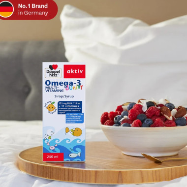 AKTIV Omega 3 Junior 250 ml en Tunisie : Développement du Cerveau & Immunité Enfant