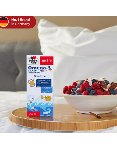 AKTIV Omega 3 Junior 250 ml en Tunisie : Développement du Cerveau & Immunité Enfant