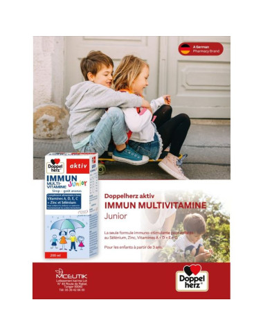 AKTIV Immun Multi Vitamine Junior Sirop 200 ml en Tunisie : Immunité & Croissance Enfant