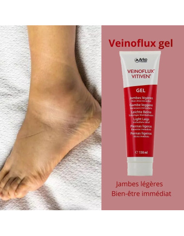 Gel Veinoflux Arkopharma 150ml | Jambes Légères | Babymam