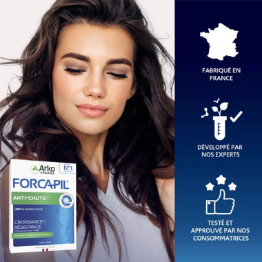 Arkopharma Forcapil Cheveux et Ongles 180 Gélules – Force et Vitalité des cheveux en Tunisie