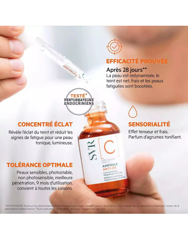 SVR Ampoule C Anti-Ox – Soin Antioxydant Vitamine C pour l’éclat en Tunisie