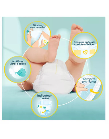 PAMPERS Couche T3 6-10 kg 36 Pièces en Tunisie | Protection & Confort Bébé
