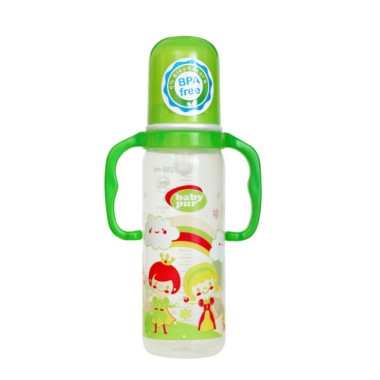 Biberon Plastique avec Anses Baby Pur 250ml | Léger | Babymam