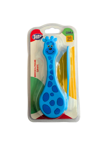 BABY PUR Brosse et Peigne Girafe Bébé en Tunisie | Hygiène & Douceur Nouveau-né
