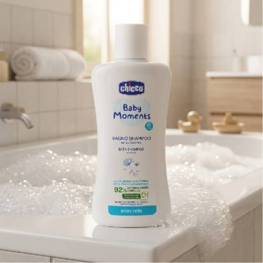 CHICCO Baby Moments Shampooing 200ml en Tunisie – Douceur et Soin Bébé