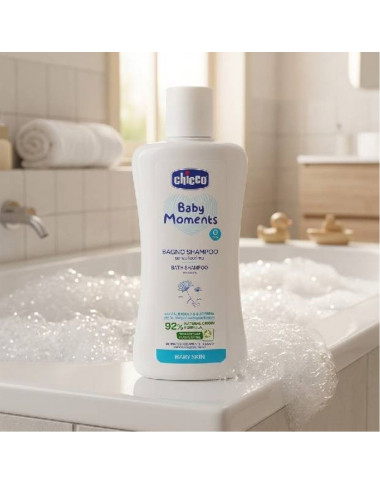CHICCO Baby Moments Shampooing 200ml en Tunisie – Douceur et Soin Bébé