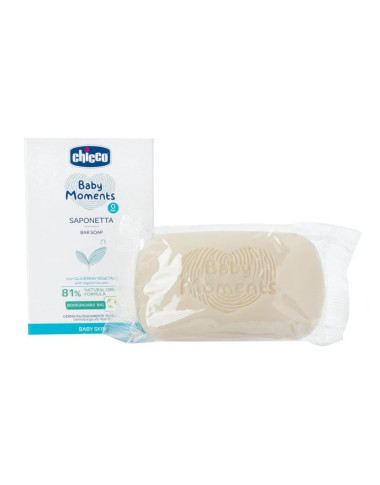 CHICCO Baby Moments Savon 100g en Tunisie – Hygiène Douce Bébé