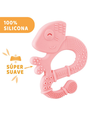 CHICCO Anneau de Dentition Iguane 2M+ Rose en Tunisie – Soulagement Bébé
