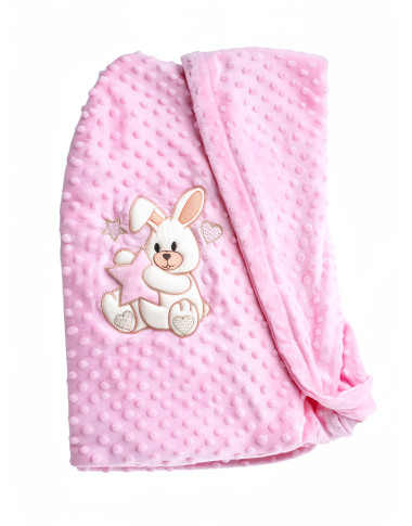 Couverture Ourson Rose 80x110 – Douce et Chaude pour Bébé en Tunisie