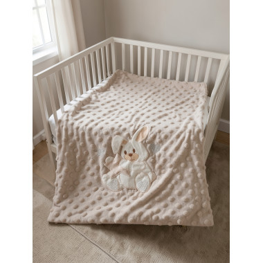 Couverture Ourson Beige 80x110 – Douce et Chaude pour Bébé en Tunisie