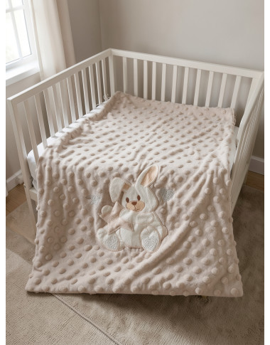 Couverture Ourson Beige 80x110 – Douce et Chaude pour Bébé en Tunisie