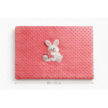 bebe maman couverture ours rose framboise sommeil calme baby mam