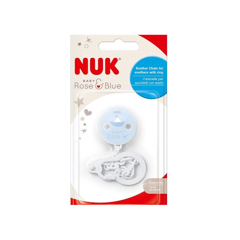NUK ATTACHE SUCETTE BLEU